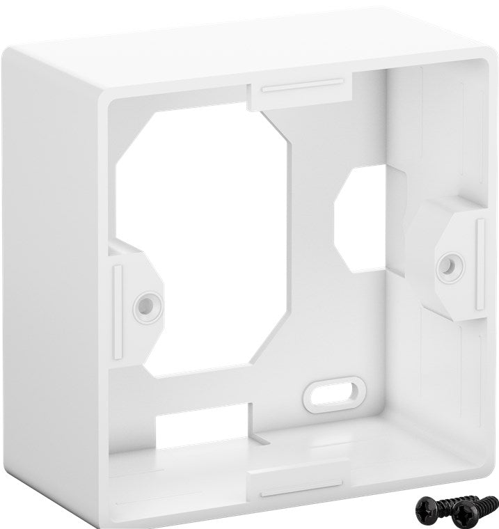CAT 6 universele wandcontactdoos incl. frame voor opbouwmontage