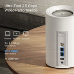 TP-Link Deco BE65 Pro (3-pack) - mesh wifi - Wi-Fi 7 - BE11000 - tri-band