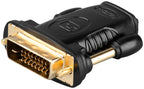 HDMI/DVI-D-adapter - HDMI-bus (Type A) > DVI-D-stekker Dual-Link (24+1 pin)