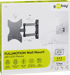 TV Muurbeugel Full Motion – Geschikt voor 23 t/m 42 inch – Zwart (S)