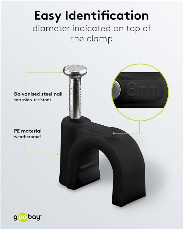 Kabelklemmen, 100 stuks