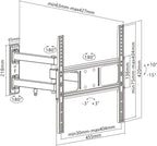 TV Muurbeugel Full Motion – Geschikt voor 32 t/m 55 inch – Zwart (M)