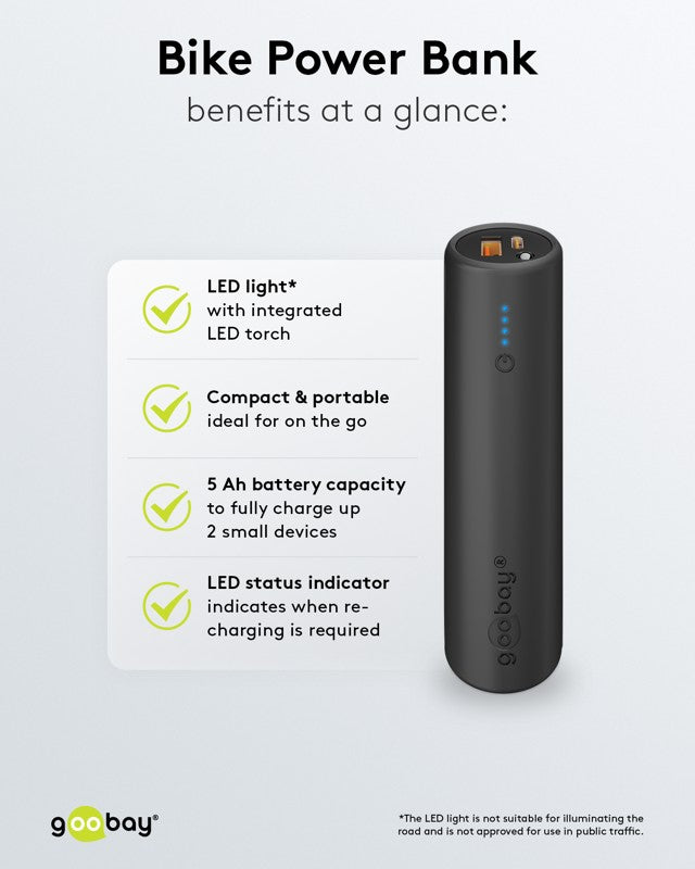 Outdoor Fiets Powerbank 5.000 mAh