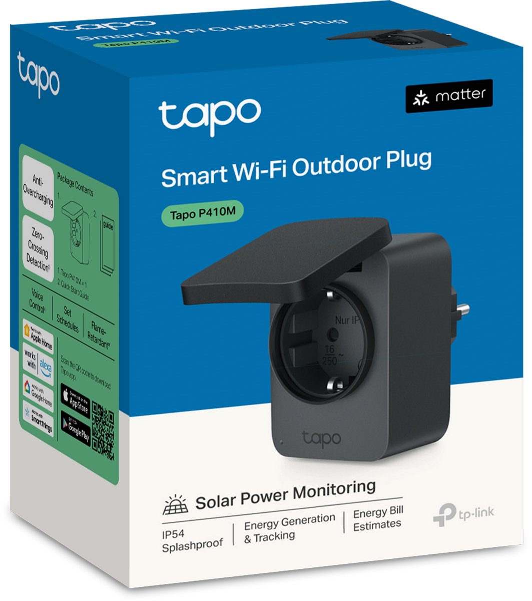 TP-Link Tapo P410M - Slimme Stekker (Smart Plug)
