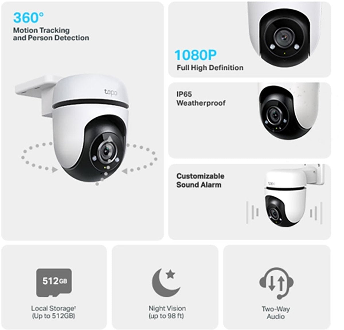 TP-Link Tapo TC40 - Slimme Beveiligingscamera - Binnen & Buiten