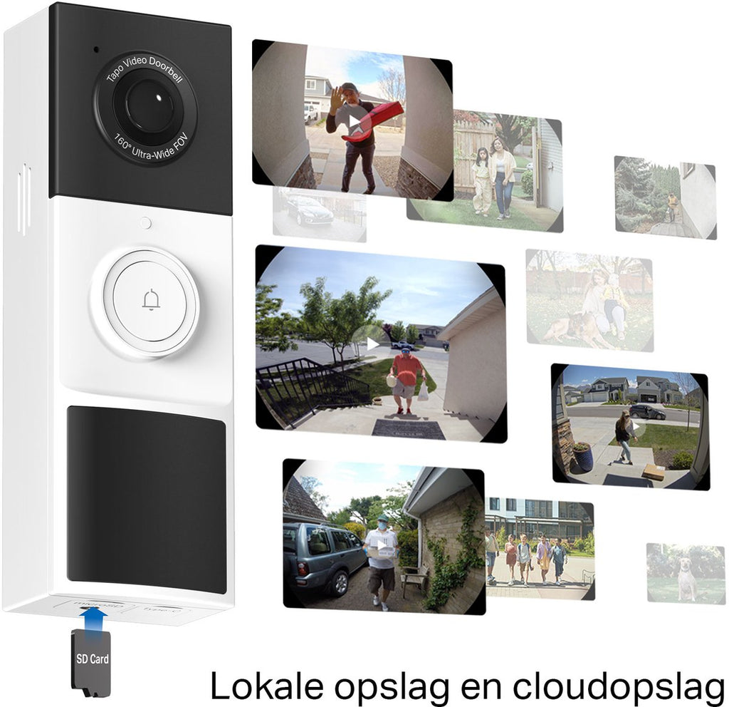 TP-Link Tapo D210 Slimme Video Deurbel – Draadloos – 2K – Inclusief Chime