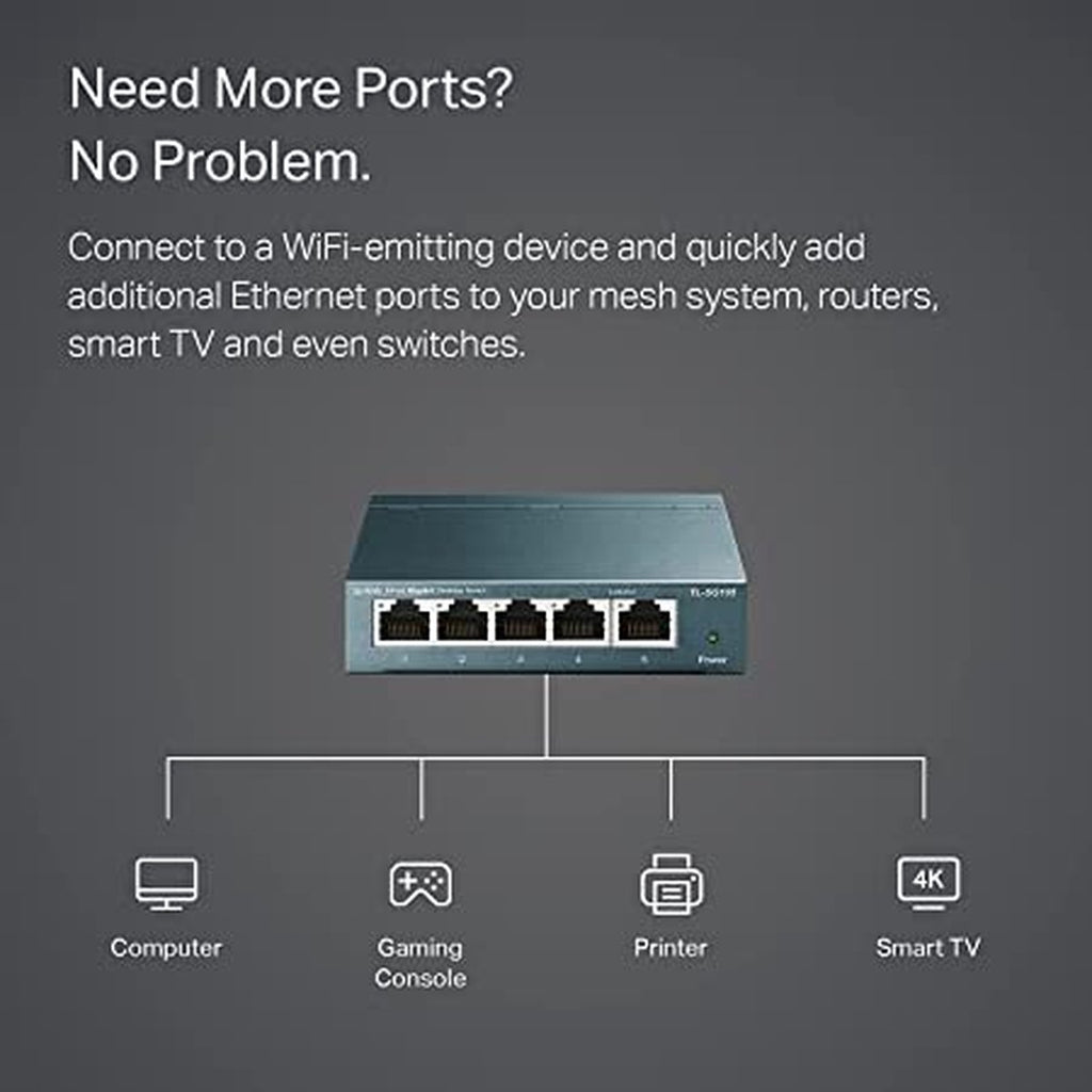 TP-Link TL-SG105 - switch - 5-poorts - Gigabit