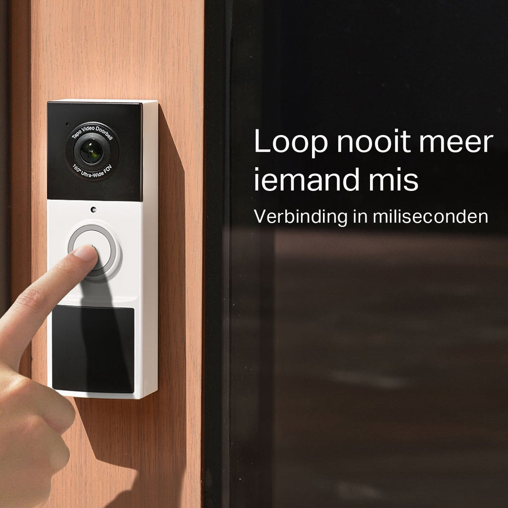 TP-Link Tapo D210 Slimme Video Deurbel – Draadloos – 2K – Inclusief Chime