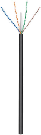 CAT 6 outdoor netwerkkabel, U/UTP, zwart