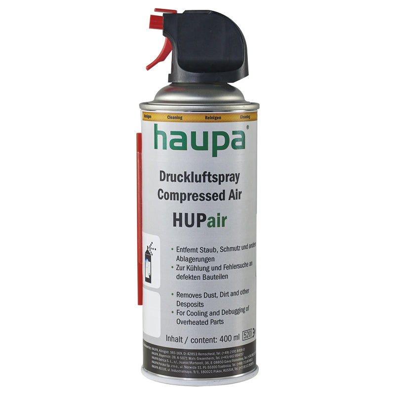 Haupa Persluchtspray (400ml) – Krachtige Reiniging