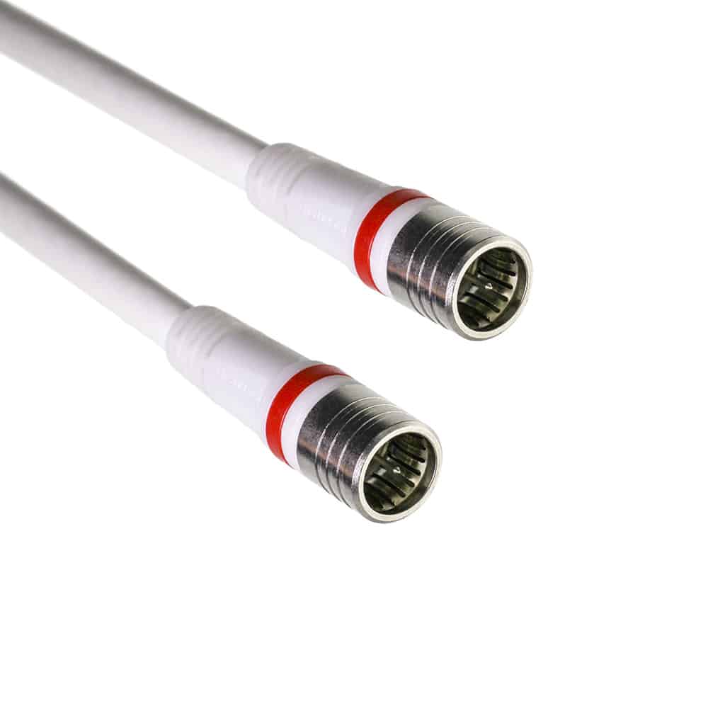 Coax aansluitkabel schroef - F-male/F-male, recht, 1,5 meter - Technetix