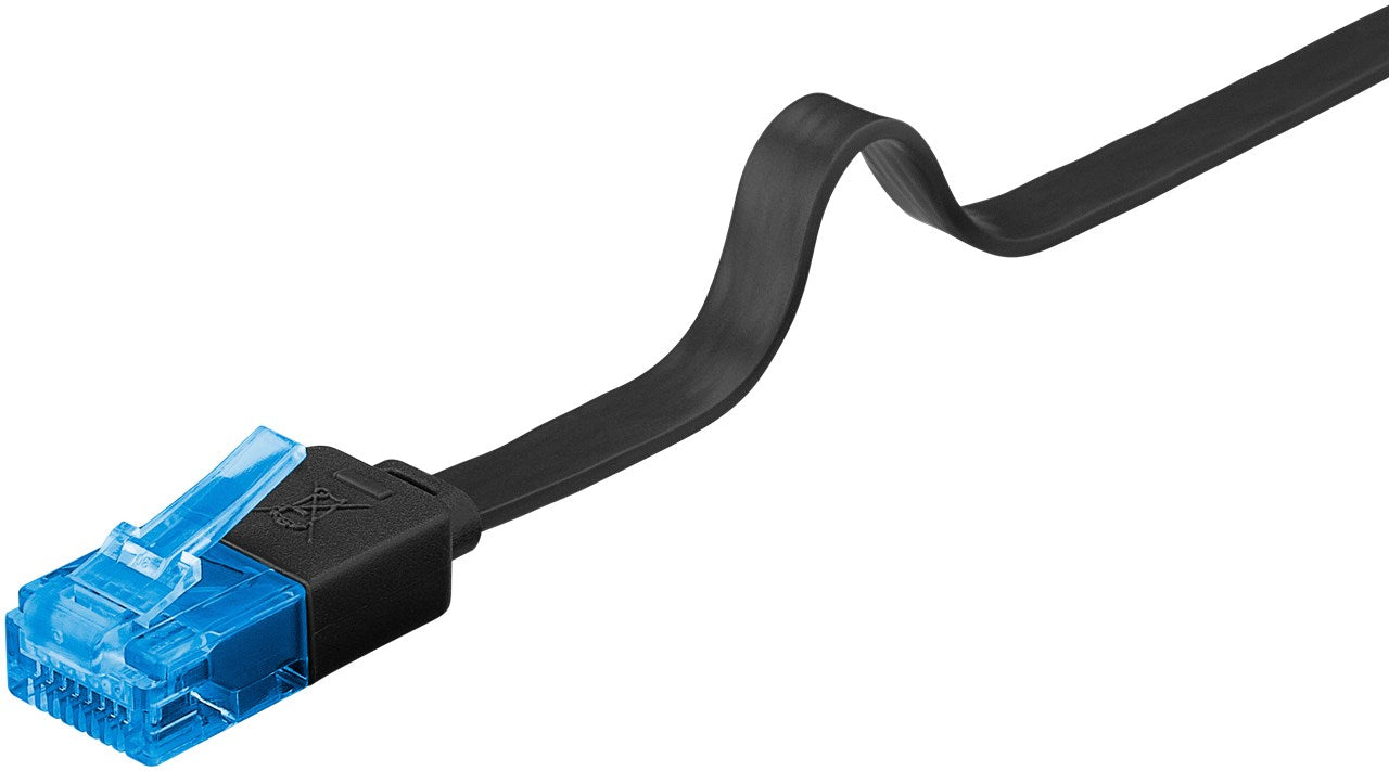 Platte CAT 6A netwerkkabel, U/UTP