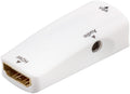 Compacte HDMI/VGA-adapter incl. audio - HDMI-aansluiting vrouwelijk (type A) > VGA-aansluiting vrouwelijk (15-pins) +