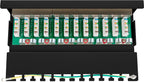 CAT 6 mini/desktop patchpaneel, 12-poorts (1 U)