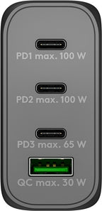 USB-C™ PD GaN Multiport Snellader (100 W)