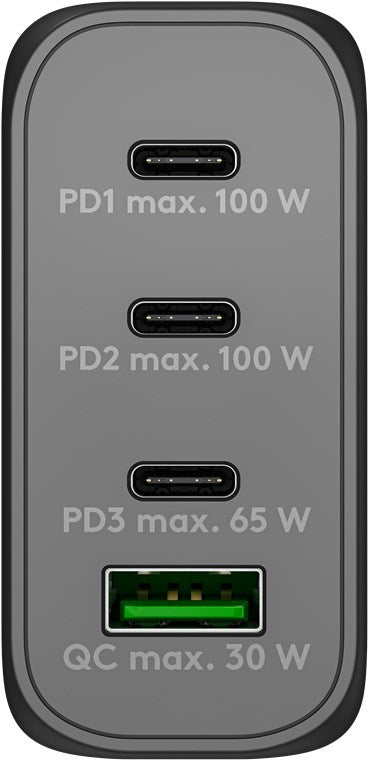 USB-C™ PD GaN Multiport Snellader (100 W)
