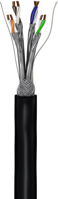 CAT 6A outdoor netwerkkabel, S/FTP (PiMF), zwart