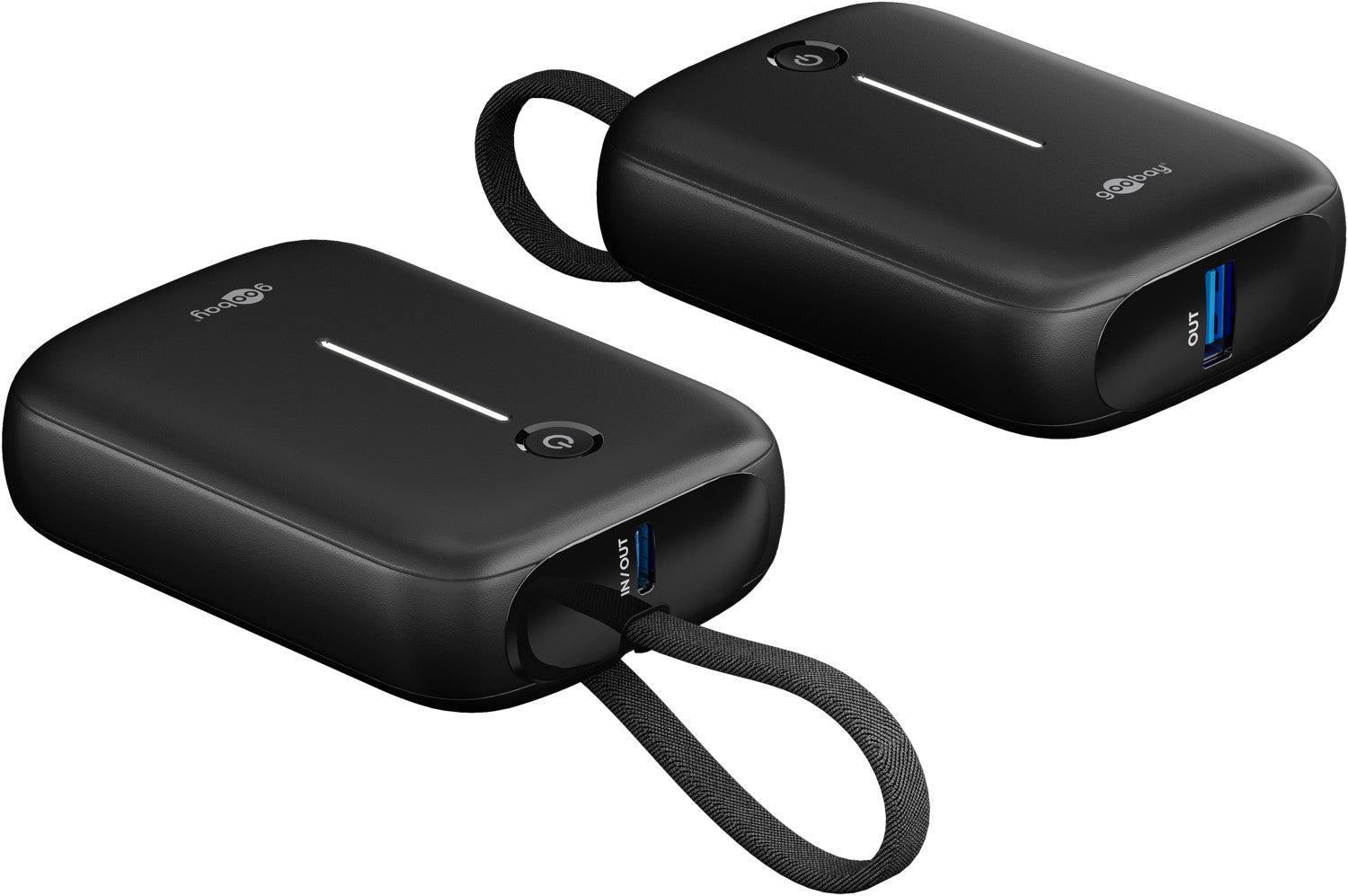 Powerbank - 10.000 mAh - Ingebouwde USB-C kabel