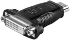 HDMI/DVI-D-adapter - HDMI-stekker (type A) > DVI-D-bus Dual-Link (24+1 pin)