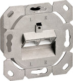 CAT 6A wandcontactdoos inbouw, 2x RJ45-aansluitingen, signaalwit RAL 9003