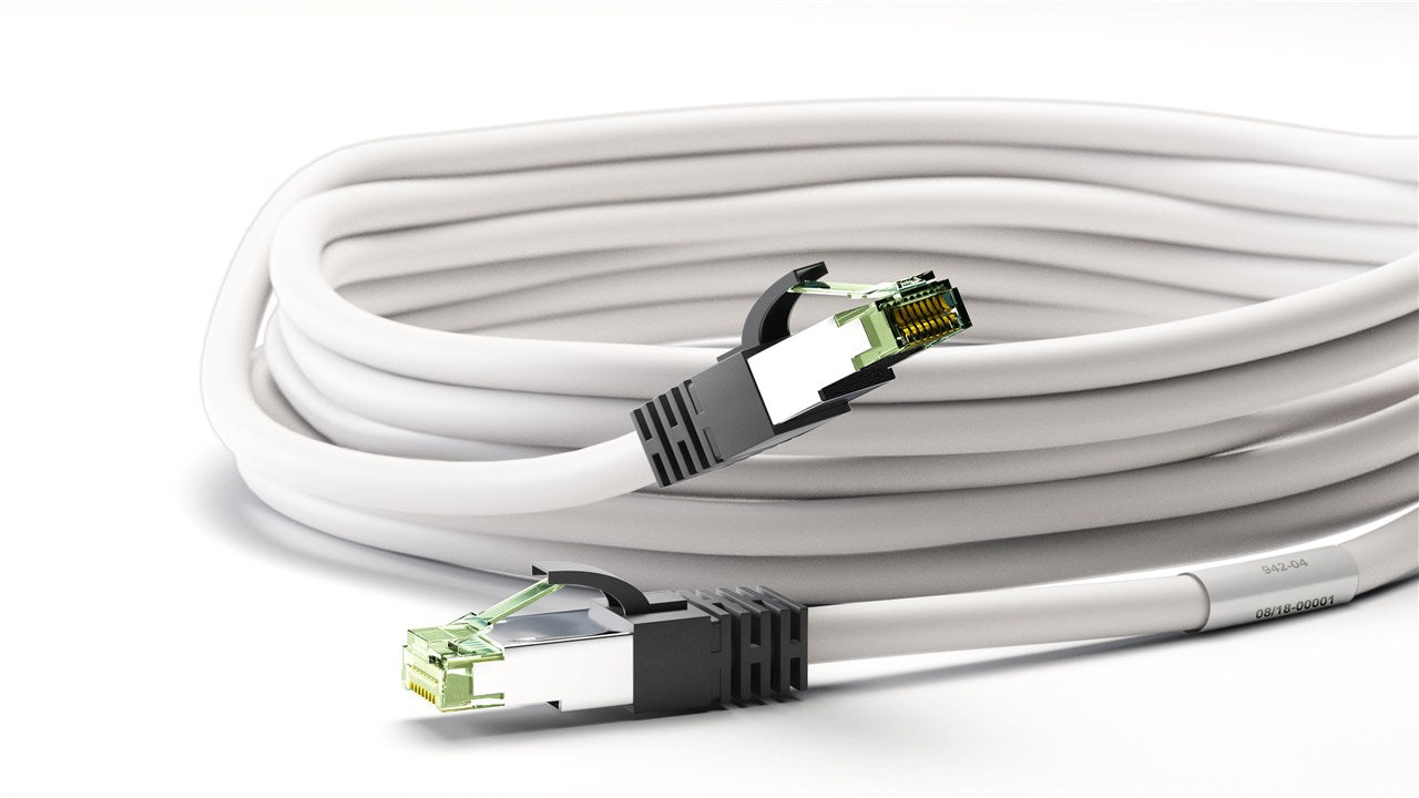 RJ45 (CAT 6A, 500 MHz) netwerkkabel met CAT 8.1 S/FTP raw kabel, OFC - Goobay