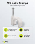 Kabelklemmen, 100 stuks