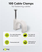 Kabelklemmen, 100 stuks