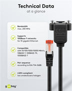 CAT 6 verlengkabel, S/FTP (PiMF), CU - Goobay