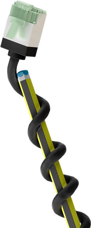 Ultraflexibele CAT 8.1 netwerkkabel, slim, U/FTP