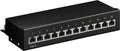 CAT 6 mini/desktop patchpaneel, 12-poorts (1 U)