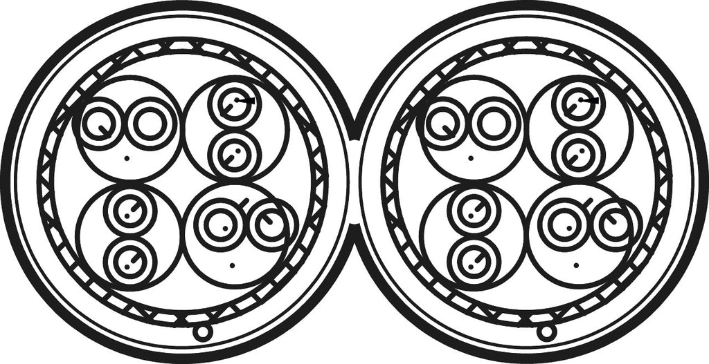 CAT 7A duplex netwerkkabel, S/FTP (PiMF), blauw