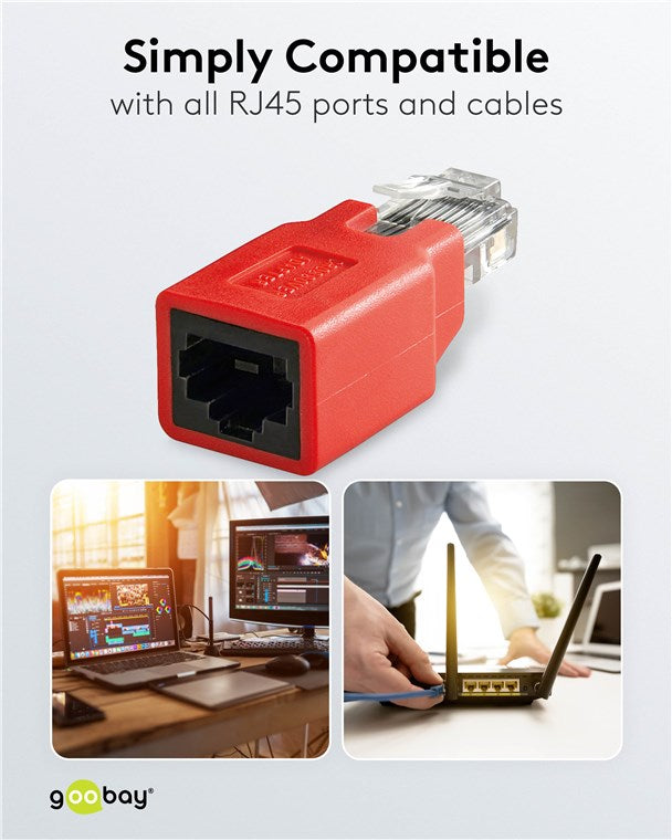 CAT 5e RJ45 Crossover Modulaire Adapter
