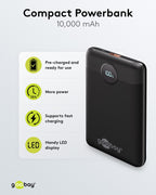 Powerbank Compact - 10.000 mAh