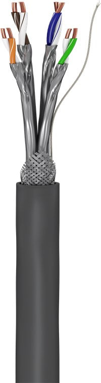 CAT 6 netwerkkabel, S/FTP (PiMF), CU, grijs