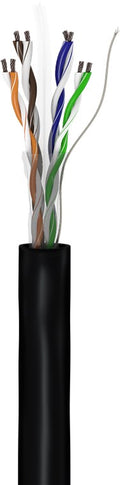 CAT 6 netwerkkabel voor buitengebruik, U/UTP, zwart