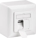 CAT 6A universele wandcontactdoos incl. frame voor opbouwmontage
