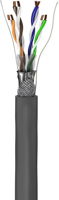 CAT 5e netwerkkabel, SF/UTP, grijs