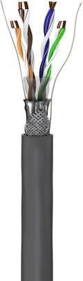 CAT 5e netwerkkabel, SF/UTP, grijs