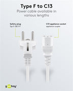 Goobay Stroomkabel IEC | Wit