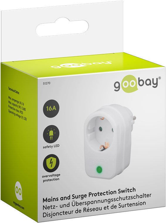 Schakelaar met overspanningsbeveiliging 1-voudig