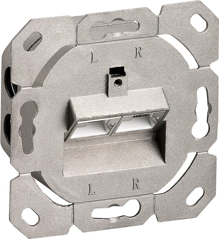 CAT 6A universele wandcontactdoos incl. frame voor opbouwmontage