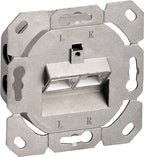 CAT 6 wandcontactdoos inbouw, 2x RJ45-aansluitingen, signaalwit RAL 9003