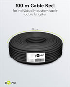 Coaxkabel, dubbel afgeschermd, RG-58