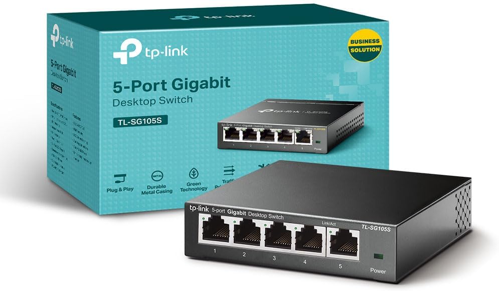 TP-Link TL-SG105S - switch - 5-poorts - Gigabit