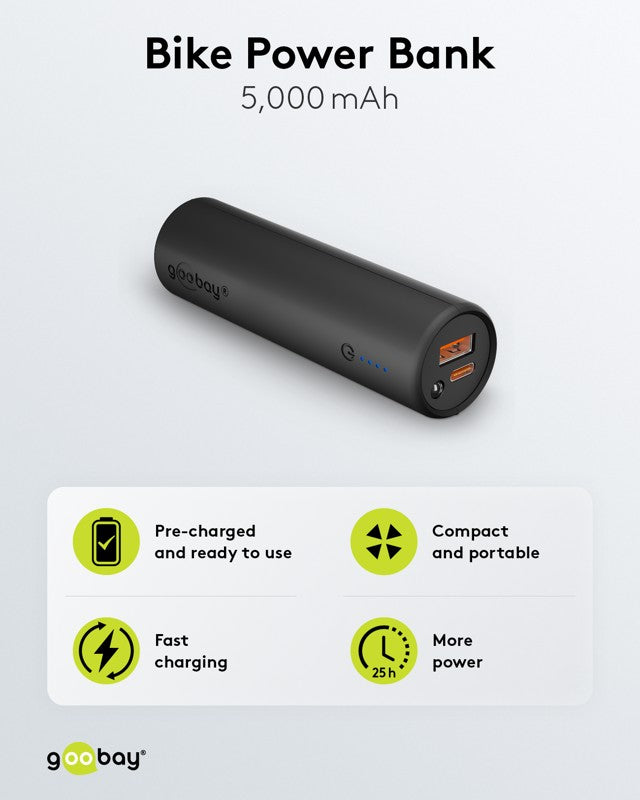 Outdoor Fiets Powerbank 5.000 mAh