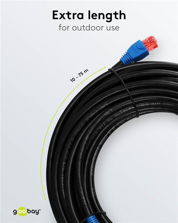 CAT 6 netwerkkabel voor buitengebruik, U/UTP