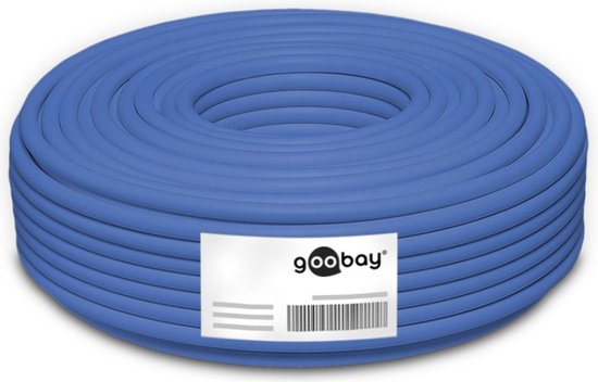 CAT 6A netwerkkabel, U/UTP, blauw