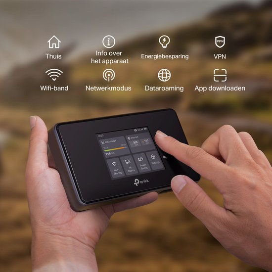 TP-Link M8550 - mobiele router - 5G - Wi-Fi 6E - AXE3600 - tri-band