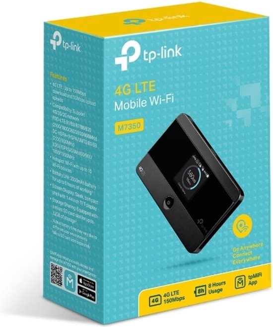 TP-Link M7350 - mobiele router - 4G LTE - Wi-Fi 5 - AC600 - dual-band