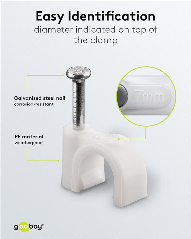 Kabelklemmen, 100 stuks